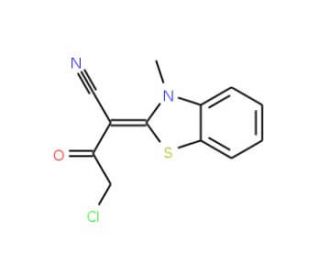 (2E)-4-chloro-2-(3-methyl-1,3-benzothiazol-2(3H)-ylidene)-3-oxobutanenitrile - chemical structure image