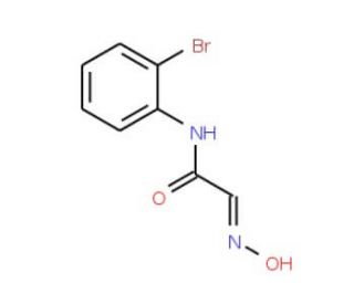 (2E)-N-(2-bromophenyl)-2-(hydroxyimino)acetamide (CAS 101080-38-0) - chemical structure image