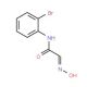 (2E)-N-(2-bromophenyl)-2-(hydroxyimino)acetamide (CAS 101080-38-0) - chemical structure image