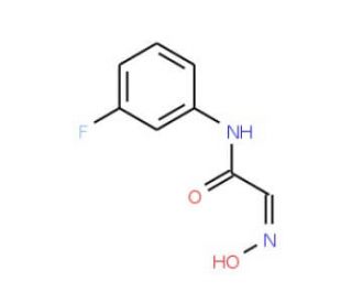 (2E)-N-(3-fluorophenyl)-2-(hydroxyimino)acetamide (CAS 350-78-7) - chemical structure image
