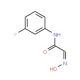 (2E)-N-(3-fluorophenyl)-2-(hydroxyimino)acetamide (CAS 350-78-7) - chemical structure image