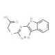 (2H-[1,2,4]Triazino[5,6-b]indol-3-ylsulfanyl)-acetic acid - chemical structure image