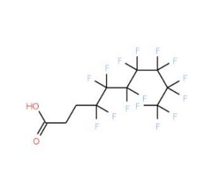 2H,2H,3H,3H-Perfluorodecanoic acid (CAS 812-70-4) - chemical structure image