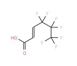 2H,3H-Heptafluorohexenoic acid (CAS 356-03-6) - chemical structure image