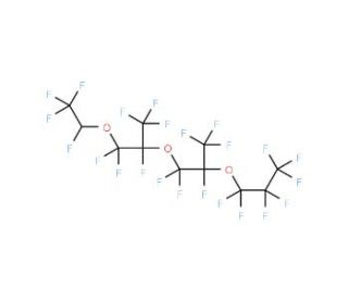 2H-Perfluoro(5,8-dimethyl-3,6,9-trioxadodecane) (CAS 3330-16-3) - chemical structure image