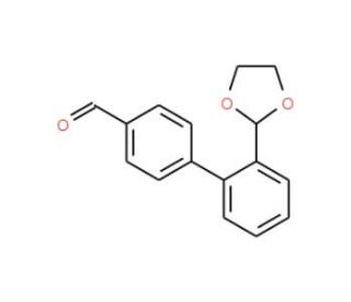 2&prime;-(1,3-Dioxolan-2-yl)[1,1&prime;-biphenyl]-4-carbaldehyde - chemical structure image