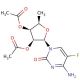 2′,3′-Di-O-acetyl-5′-deoxy-5-fluorocytidine (CAS 161599-46-8) - chemical structure image