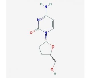 2&prime;,3&prime;-Dideoxycytidine (CAS 7481-89-2) - chemical structure image