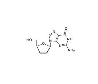 2&prime;,3&prime;-Dideoxyguanosine (CAS 85326-06-3) - chemical structure image