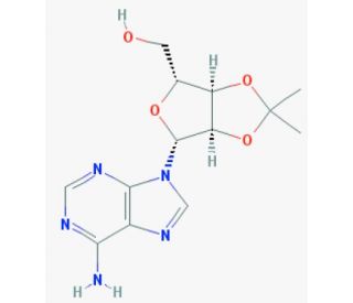 2&prime;,3&prime;-Isopropylidene Adenosine (CAS 362-75-4) - chemical structure image