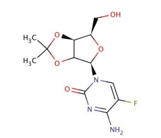 2&prime;,3&prime;-O-Isopropylidene-5-fluorocytidine - chemical structure image