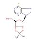 2′,3′-O-Isopropylidene-6-mercaptopurine riboside (CAS 5856-48-4) - chemical structure image