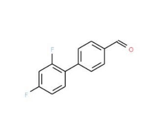 2&prime;,4&prime;-Difluoro-biphenyl-4-carbaldehyde - chemical structure image