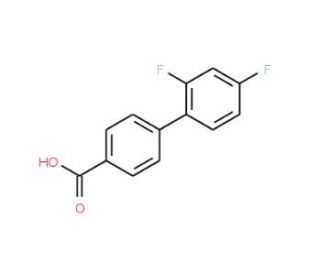 2&prime;,4&prime;-Difluoro-biphenyl-4-carboxylic acid (CAS 331760-41-9) - chemical structure image