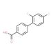2′,4′-Difluoro-biphenyl-4-carboxylic acid (CAS 331760-41-9) - chemical structure image