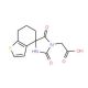 (2′,5′-dioxo-6,7-dihydro-1′H,5H-spiro[1-benzothiophene-4,4′-imidazolidin]-1′-yl)acetic acid - chemical structure image