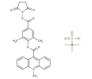 2&prime;,6&prime;-Dimethylcarbonylphenyl 10-Methyl-9-acridinecarboxylate 4&prime;-NHS Ester Triflate - chemical structure image