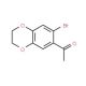 2′-Bromo-4′,5′-(ethylenedioxy)acetophenone (CAS 59820-90-5) - chemical structure image