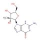 2′-C-β-Methyl Guanosine (CAS 374750-30-8) - chemical structure image