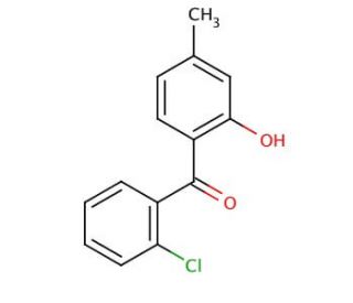 2&prime;-Chloro-2-hydroxy-4-methylbenzophenone (CAS 107623-97-2) - chemical structure image