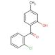 2′-Chloro-2-hydroxy-4-methylbenzophenone (CAS 107623-97-2) - chemical structure image