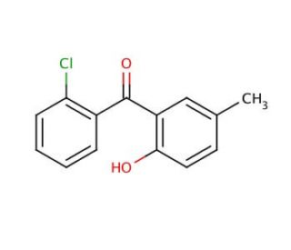 2&prime;-Chloro-2-hydroxy-5-methylbenzophenone (CAS 6280-52-0) - chemical structure image