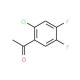 2′-Chloro-4′,5′-difluoroacetophenone (CAS 121872-94-4) - chemical structure image