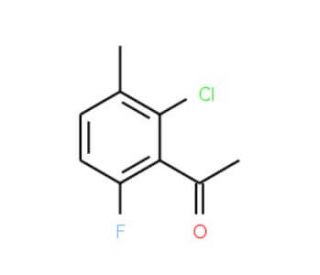 2&prime;-Chloro-6&prime;-fluoro-3&prime;-methylacetophenone (CAS 261762-63-4) - chemical structure image
