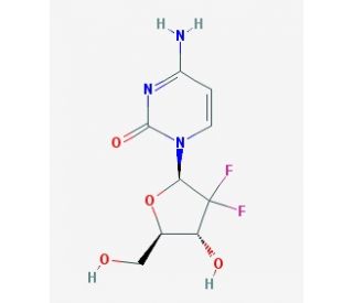 2&prime;-Deoxy-2&prime;,2&prime;-difluorocytidine (CAS 95058-81-4) - chemical structure image