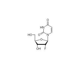 2&prime;-deoxy-2&prime;-Fluorouridine (CAS 784-71-4) - chemical structure image