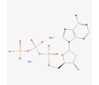 2&prime;-Deoxyadenosine 5&prime;-triphosphate disodium salt (CAS 74299-50-6) - chemical structure image