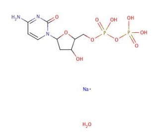 2&prime;-Deoxycytidine 5&prime;-diphosphate sodium salt (CAS 151151-32-5) - chemical structure image