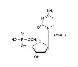 2&prime;-Deoxycytidine 5&prime;-monophosphate sodium salt (CAS 13085-50-2) - chemical structure image