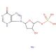 2′-Deoxyinosine 5′-monophosphate disodium salt (CAS 14999-52-1) - chemical structure image