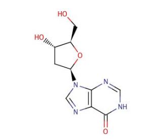 2&prime;-Deoxyinosine (CAS 890-38-0) - chemical structure image
