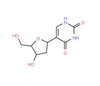 2&prime;-Deoxypseudouridine (CAS 39967-60-7) - chemical structure image