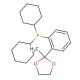 2′-(Dicyclohexylphosphino)acetophenone ethylene ketal (CAS 221187-50-4) - chemical structure image