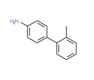 2&prime;-Methyl-biphenyl-4-ylamine (CAS 1204-41-7) - chemical structure image