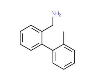 (2&prime;-Methyl[1,1&prime;-biphenyl]-2-yl)methanamine (CAS 153850-89-6) - chemical structure image