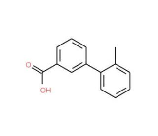2&prime;-Methyl[1,1&prime;-biphenyl]-3-carboxylic acid (CAS 168618-44-8) - chemical structure image