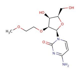 2′-O-(2-Methoxyethyl)cytidine (CAS 223777-16-0) - chemical structure image