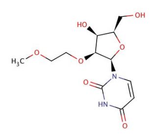 2&prime;-O-(2-Methoxyethyl)uridine (CAS 223777-15-9) - chemical structure image