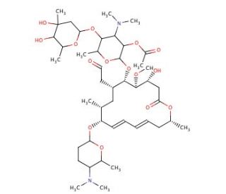 2&prime;-O-Acetylspiramycin I (CAS 89000-32-8) - chemical structure image