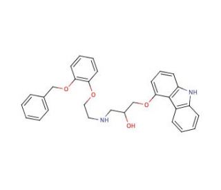 2&prime;-O-Benzyloxy-2-O-desmethylcarvedilol (CAS 72955-92-1) - chemical structure image