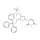 2′-O-(tert-Butyldimethylsilyl)-3′-deoxy-5′-O-trityluridine (CAS 130860-12-7) - chemical structure image