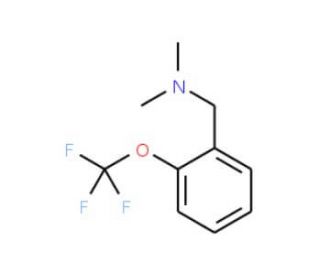 2&prime;-(Trifluoromethoxy)-N,N-dimethylbenzylamine (CAS 886762-84-1) - chemical structure image