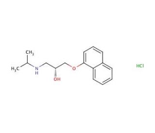 2R-(&plus;)-Propanolol hydrochloride (CAS 13071-11-9) - chemical structure image