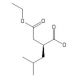 (2R)-2-[(ethoxycarbonyl)methyl]-4-methylpentanoic acid (CAS 181289-10-1) - chemical structure image