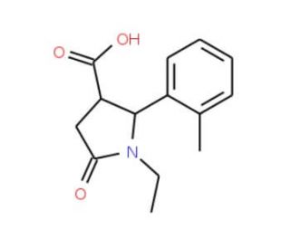 (2R,3R)-1-Ethyl-5-oxo-2-o-tolyl-pyrrolidine-3-carboxylic acid - chemical structure image