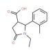 (2R,3R)-1-Ethyl-5-oxo-2-o-tolyl-pyrrolidine-3-carboxylic acid - chemical structure image